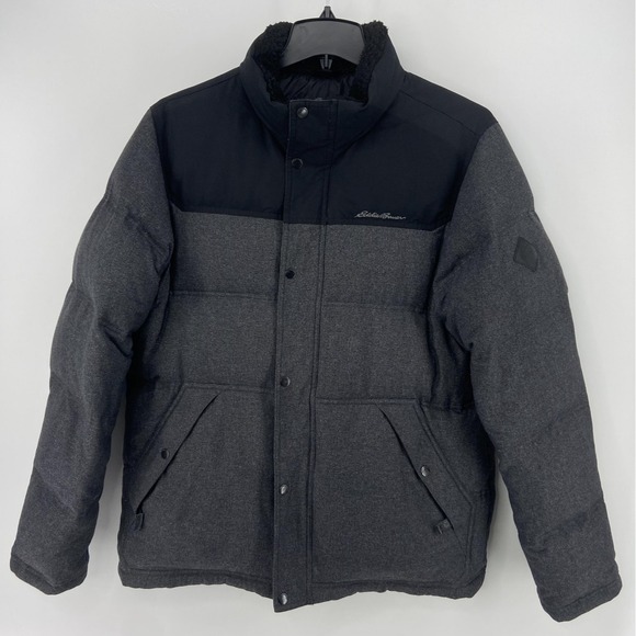 Eddie Bauer Jacket Mens Large Noble Parka Down Puffer Winter Coat Outdoor Sherpa - Picture 1 of 12